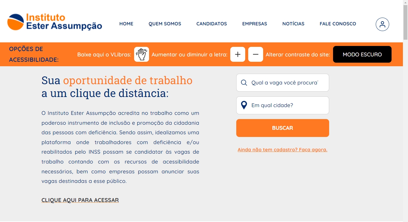 Plataforma divulga vagas de emprego na área de logística para pessoas com deficiência